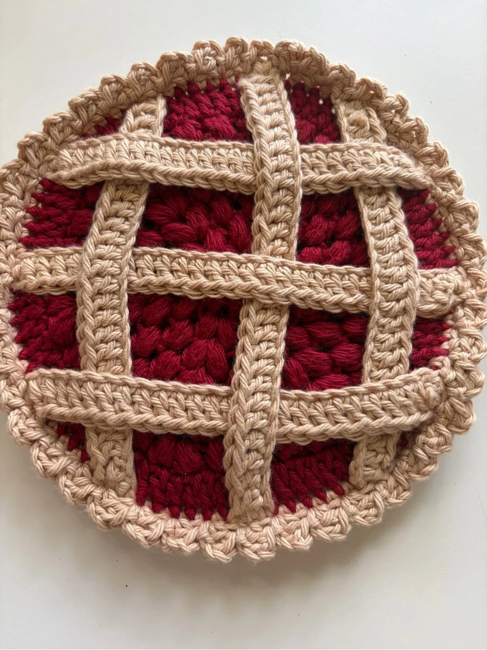 Cherry pie hot pad